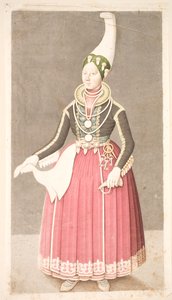 Frau in isländischer Bauerntracht