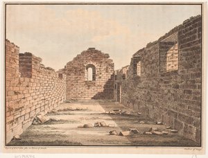 Kirchenruine in Grönland. Illustration zu W.A. Graah. Forschungsreise zur Ostküste Grönlands