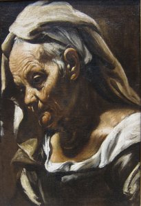 Kopf einer alten Frau