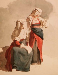 Italienische Bauernmädchen, um 1834 von Orest Adamovich Kiprensky