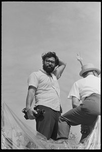 Francis Ford Coppola am Set von 