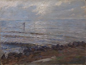 Sonnenlicht über dem Meer