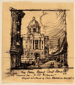 Neues Bronx County Courthouse, 1903 von Oscar Bluemner