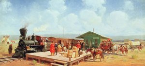 Westlicher Bahnhof, Grenztage, ca. 1901