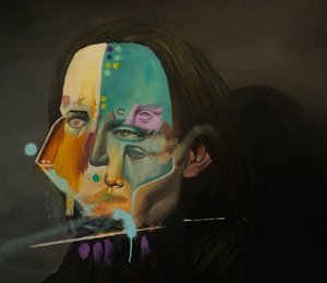 Porträt einer Flieder-Nacht von Oscar Nin