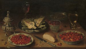 Stillleben mit Artischocke von Osias the Elder Beert