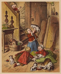 Kleine Kätzchen von Oskar Pletsch