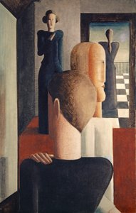 Innenraum mit fünf Figuren, römisch