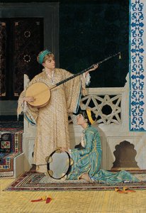 Zwei Musikerinnen, zweite Hälfte des 19. Jahrhunderts von Osman Hamdi Bey
