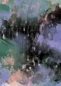 Dunkles Atmosphärisches Abstrakt