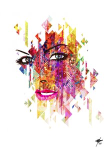 Lebhafte Geometrische Frau von Osvaldo Russo
