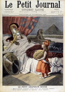 Rotkäppchen. Karikatur über Fachoda und die Ambitionen des „treulosen Albion“. Gravur von F. Méaulle nach Tofani. „Le Petit Journal“, 20. November