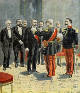 Emile Loubet erhält die Insignien des Großmeisters der Ehrenlegion von General Davout