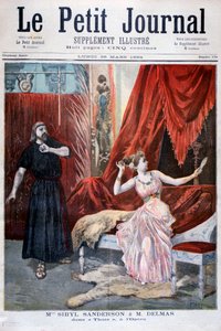 Sibyl Sanderson und Delmas in Jules Massenets Oper Thais, Paris, 1894