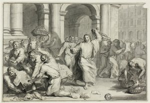 Christus vertreibt die Geldwechsler aus dem Tempel von Ottmar Elliger the Younger