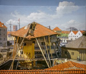 Der Liner Skjold im Christianshavn Dock von Otto Bache