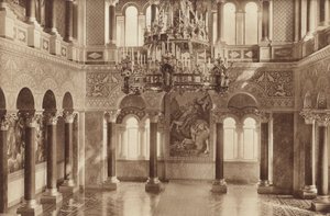 Bayerisches Königsschloss Neuschwanstein, der Thronsaal von Otto Ballerstedt