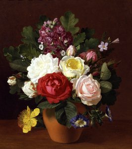 Stillleben mit Sommerblumen