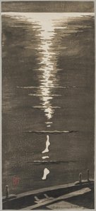 Mondschein auf dem Meer von Otto Eckmann