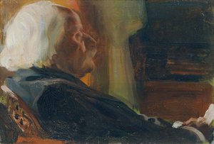 Porträt des Komponisten Karl Goldmark 1830-1915, 1905