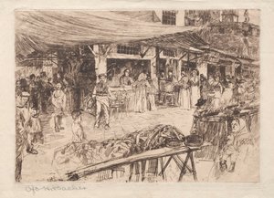 Alter Markt, Florenz, 19.-20. Jahrhundert von Otto H. Bacher