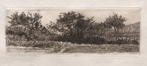 Dächer und Bäume, 1879 von Otto H. Bacher