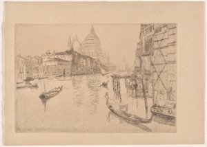 Eingang zum Canal Grande von Otto Henry Bacher