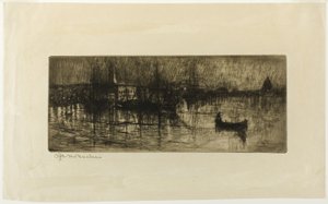 Regnerische Nacht von Otto Henry Bacher