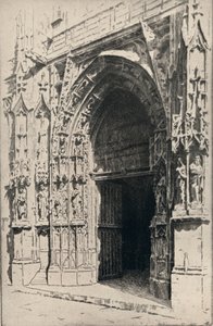 Eingang der Kirche St. Merri, 1915 von Otto J Schneider