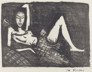Mädchen auf dem Kanapee