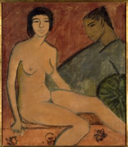 Junge Frau und Knabe