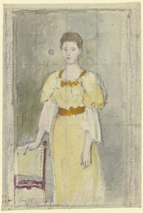 Dame, stehend von Otto Scholderer