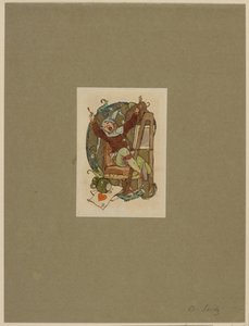 Gnom an der Staffelei von Otto Seitz