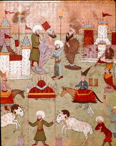 Festlichkeiten zur Beschneidung des Sohnes des osmanischen Sultans Murad II. von Ottoman School