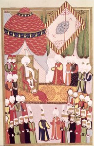 Die Krönung von Sultan Selim I (1466-1520) aus dem 
