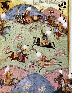 Der osmanische Kaiser Suleiman I. der Prächtige auf der Jagd von Ottoman School