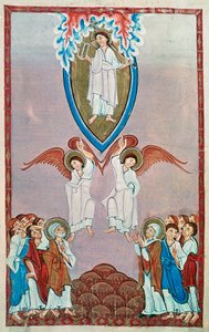 Ms 91 f.96 Himmelfahrt von Ottonian