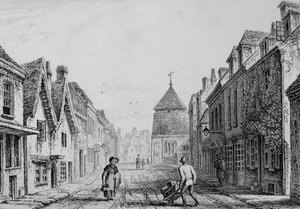 Cheesehill Street Winchester, ca. 1830 (Stich)