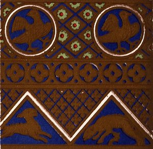 Byzantinisches Ornament von einem emaillierten Kasten aus 
