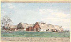 Lundsgaard etwa in der Mitte von Læsø von P.C. Skovgaard