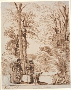 Waldweg mit Figuren. Islinge
