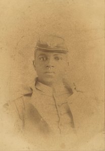 Kabinettskarte von Oberst Charles Young als Kadett in West Point, 1889