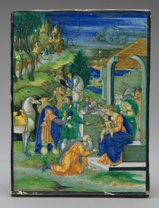 Tafel mit der Anbetung der Heiligen Drei Könige