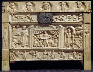 Reliquiar mit Szenen aus dem Alten und Neuen Testament von Paleo Christian