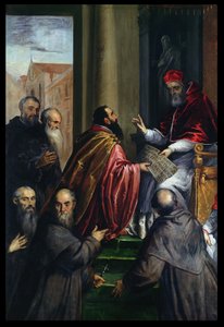 Papst Paul IV. übergibt ein Gesetz