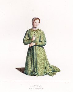 Laure de Sade (1310-1348) - Petrarcas Laura, nach einem Porträt von Simone Martini von Paolo Mercuri