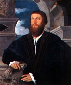 Porträt des Arztes Coignati, um 1534 von Paolo Pino or Pini