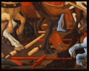 Schlacht von San Romano (Detail) von Paolo Uccello