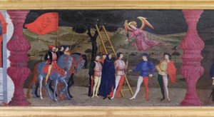 Predella der Entweihung der Hostie (Detail) von Paolo Uccello