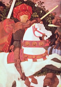 Die Schlacht von San Romano: Niccolo da Tolentino (Detail) von Paolo Uccello
